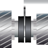 gearbox dog clutch consisting of a sliding collar which slides and locks gears to the shaft