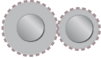 1 large gear and the 2nd largest gear make up 3rd gear